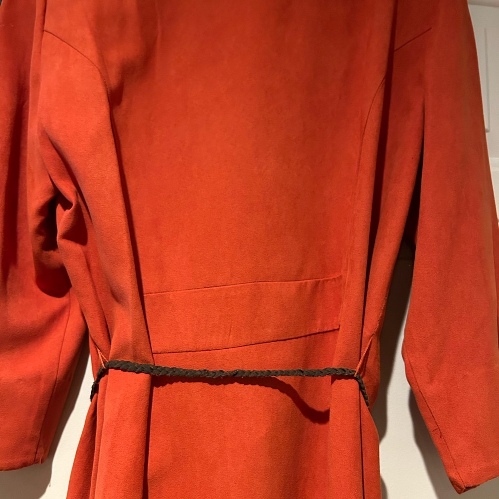 Orange/Rust Colored Full Length Button Down Dress - image 6